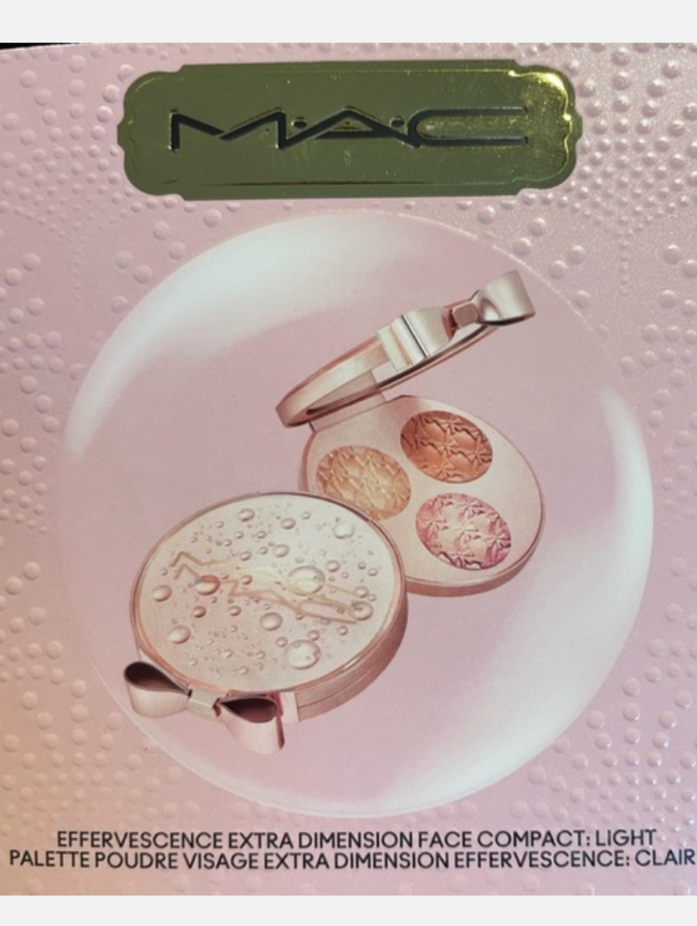 MAC Cosmetics Effervescence Highlighter Compact - Light Pink & Gold